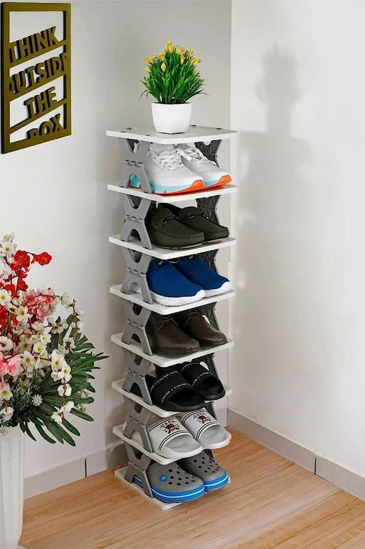 A Smart Foldable Shoes Tier Shoe Rack 6 Layer